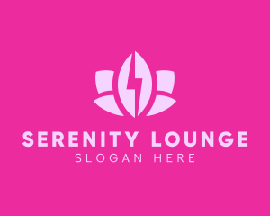 Lightning Lotus Spa logo design