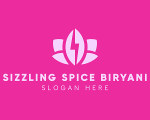 Lightning Lotus Spa logo design