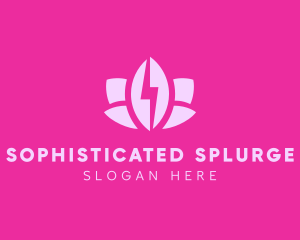 Lightning Lotus Spa logo design