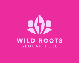 Lightning Lotus Spa logo design