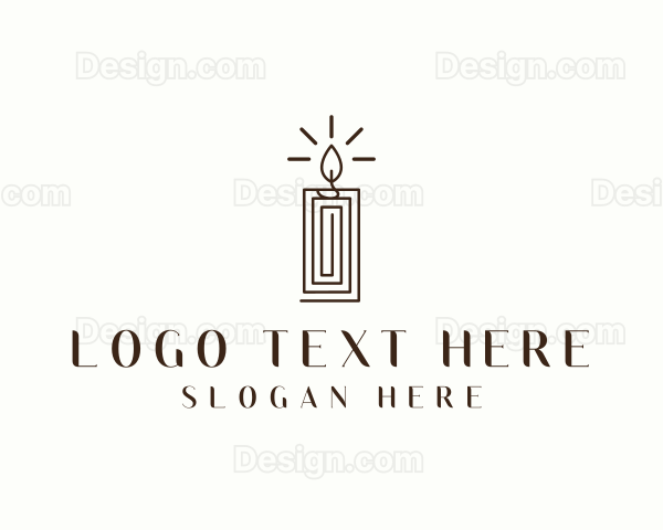 Candle Lighting Decor Logo