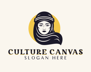 Cultural Bedouin Woman logo