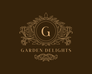 Garden Wedding Event logo design