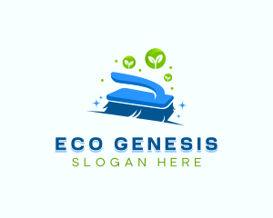 Eco Cleaning Brush logo design