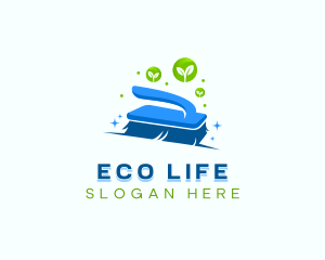 Eco Cleaning Brush logo design