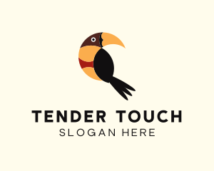 Tropical Toucan Bird Logo