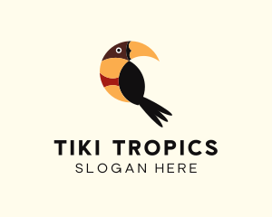 Tropical Toucan Bird logo design