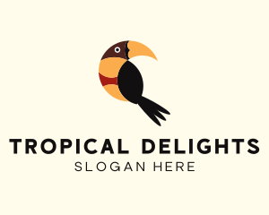 Tropical Toucan Bird logo design