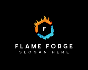 Fire Ice Thermal logo design