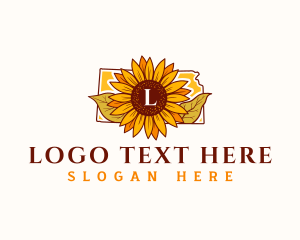 Kansas Floral Sunflower logo