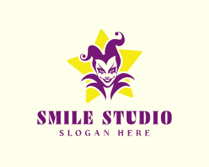 Carnival Jester Clown logo