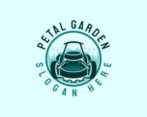 Grass Cutter Mower logo design