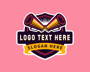 Megaphones Cheerleading Competition logo