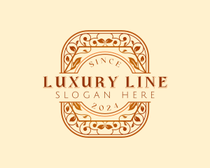 Luxury Floral Vine logo design