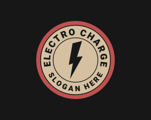 Thunder Electric Voltage Bolt logo design