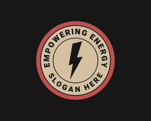 Thunder Electric Voltage Bolt logo design