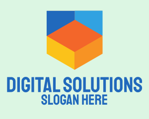 Colorful Digital Shield  logo