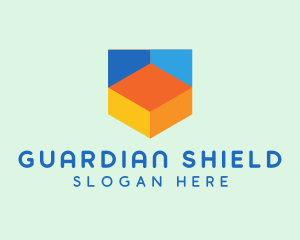 Colorful Digital Shield  logo design