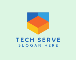 Colorful Digital Tech  logo design