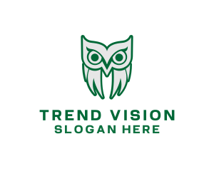 Old Bird Owl logo design