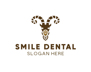 Smiling Goat Horns logo design