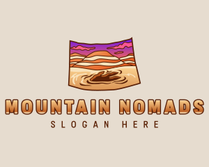 Wyoming Fossil Mountain logo design