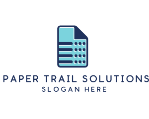 File Sheet Document logo design