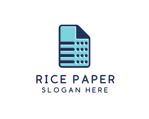 File Sheet Document logo design