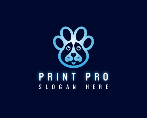 Paw Print Veterinary logo design