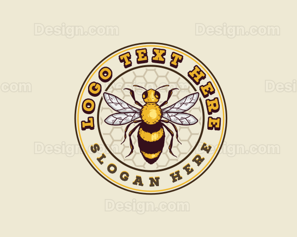 Organic Honey Bee Logo