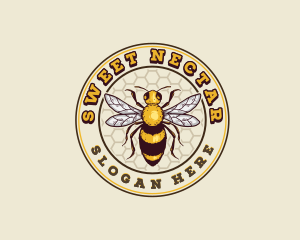 Organic Honey Bee logo design