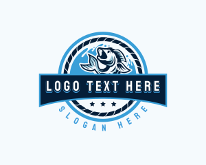 Ocean Fishing Restaurant logo design