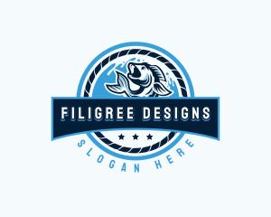 Ocean Catch Fishing logo design