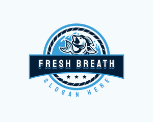 Ocean Fishing Restaurant logo design