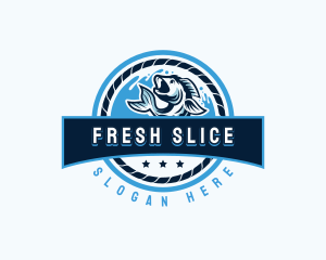 Ocean Fishing Restaurant logo design