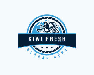 Ocean Fishing Restaurant logo design