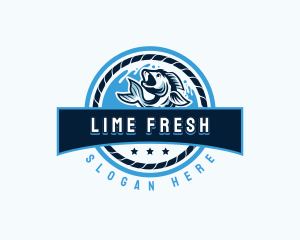 Ocean Fishing Restaurant logo design