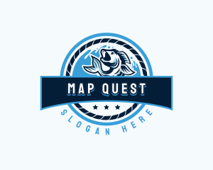 Ocean Fishing Restaurant logo design