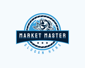 Ocean Fishing Restaurant logo design