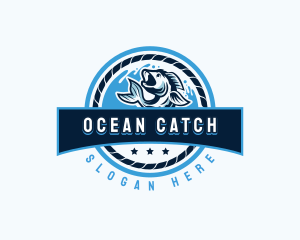 Ocean Catch Fishing logo design