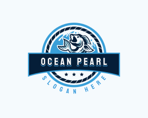 Ocean Fishing Restaurant logo design