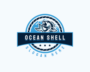 Ocean Fishing Restaurant logo design