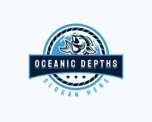 Ocean Fishing Restaurant logo design