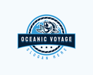 Ocean Fishing Restaurant logo design