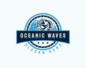 Ocean Fishing Restaurant logo design