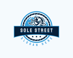 Ocean Fishing Restaurant logo design