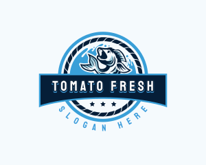 Ocean Fishing Restaurant logo design