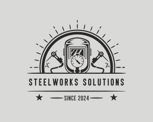 Welding Mechanic Ironworks logo design