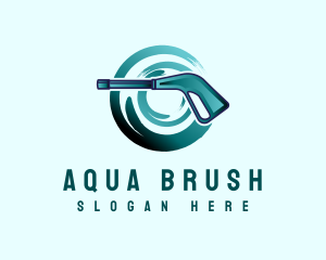 Pressure Washer Cleaning  logo design