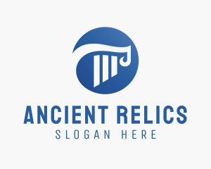 Ancient Column Pillar logo design